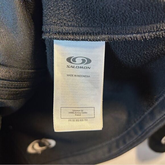 SALOMON LADIES COAT LARGE BLACK EVERYDAY CASUAL outdoors capsule minimalist - Picture 3 of 16